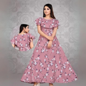 Women Gorgeous Stitched Fit and Flare Gown